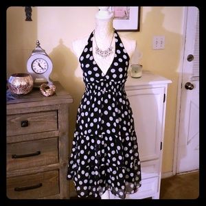 Polka Dot Halter Dress